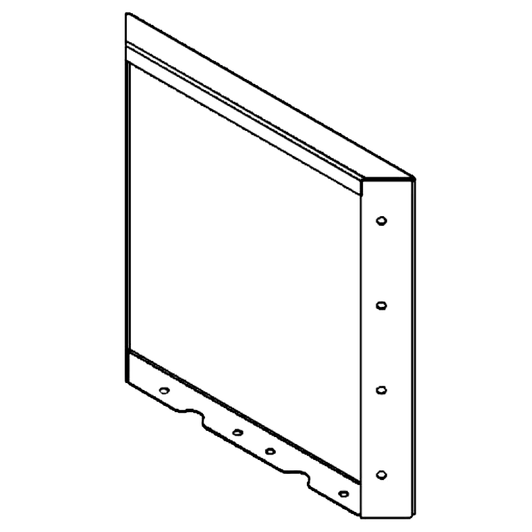 Πάνελ από ατσάλι corten 40 x 40 cm