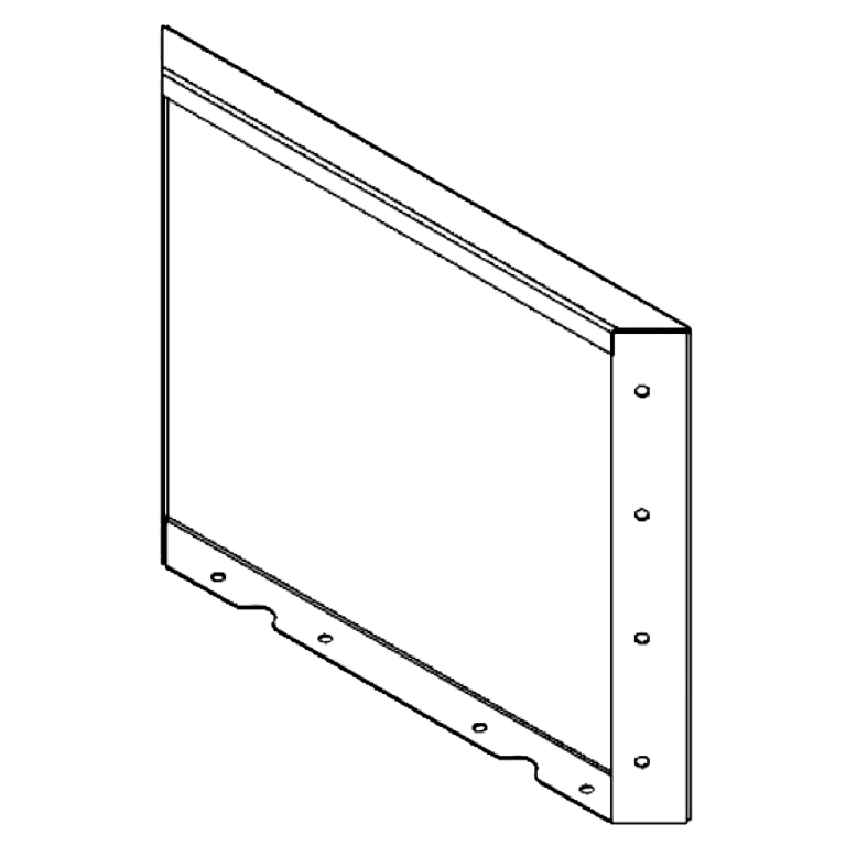Πάνελ από ατσάλι corten 40 x 50 cm