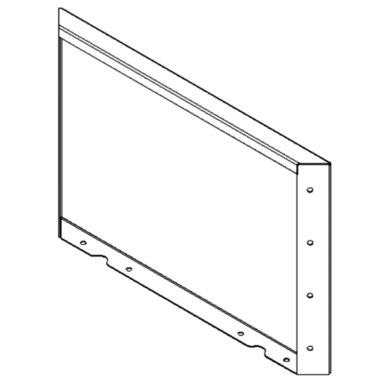 Πάνελ από ατσάλι επίστρωση πούδρας 40 x 60 cm