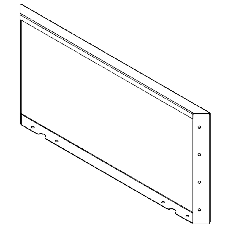 Πάνελ από ατσάλι corten 40 x 80 cm