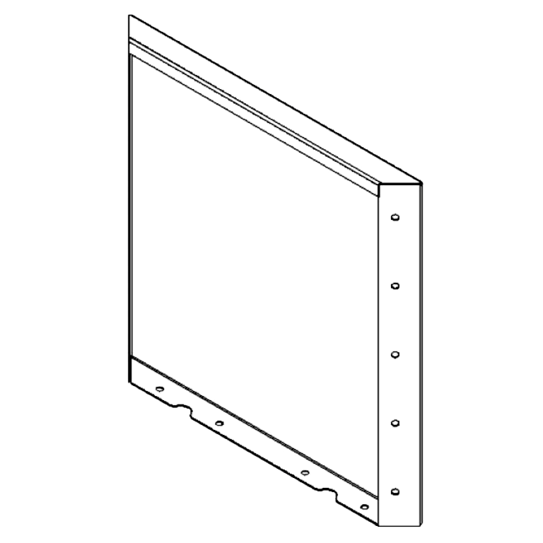 Πάνελ από ατσάλι corten 50 x 50 cm