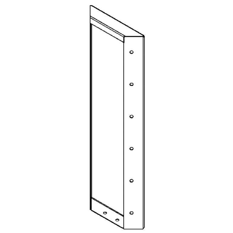 Πάνελ από ατσάλι corten 60 x 20 cm