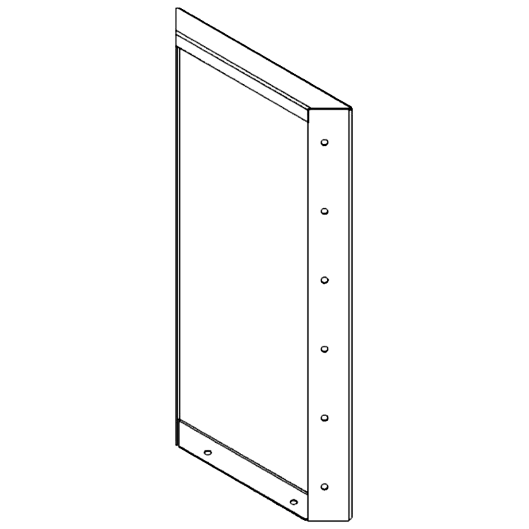 Πάνελ από ατσάλι corten 60 x 30 cm