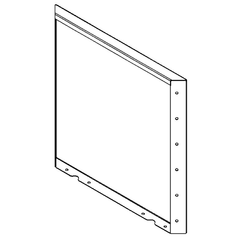 Πάνελ από ατσάλι corten 60 x 60 cm