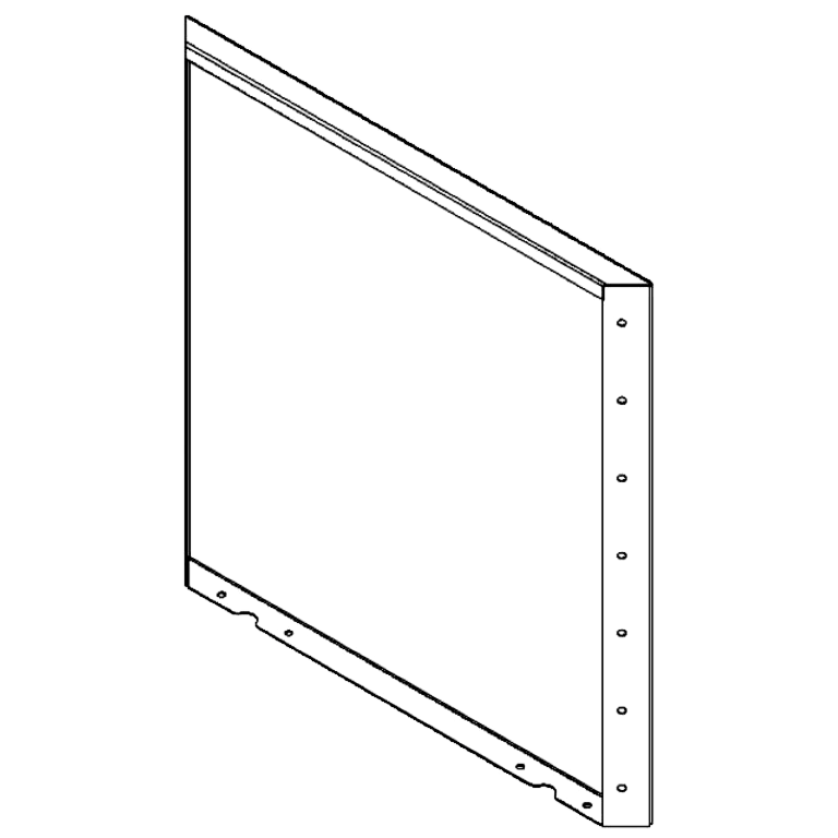 Πάνελ από ατσάλι corten 70 x 70 cm