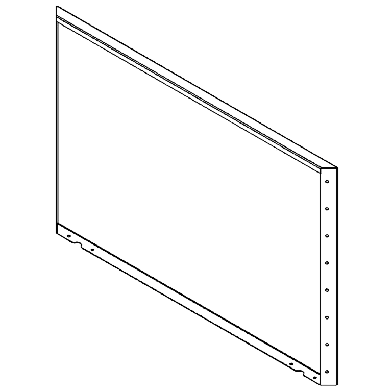 Πάνελ από ατσάλι επίστρωση πούδρας 80 x 120 cm