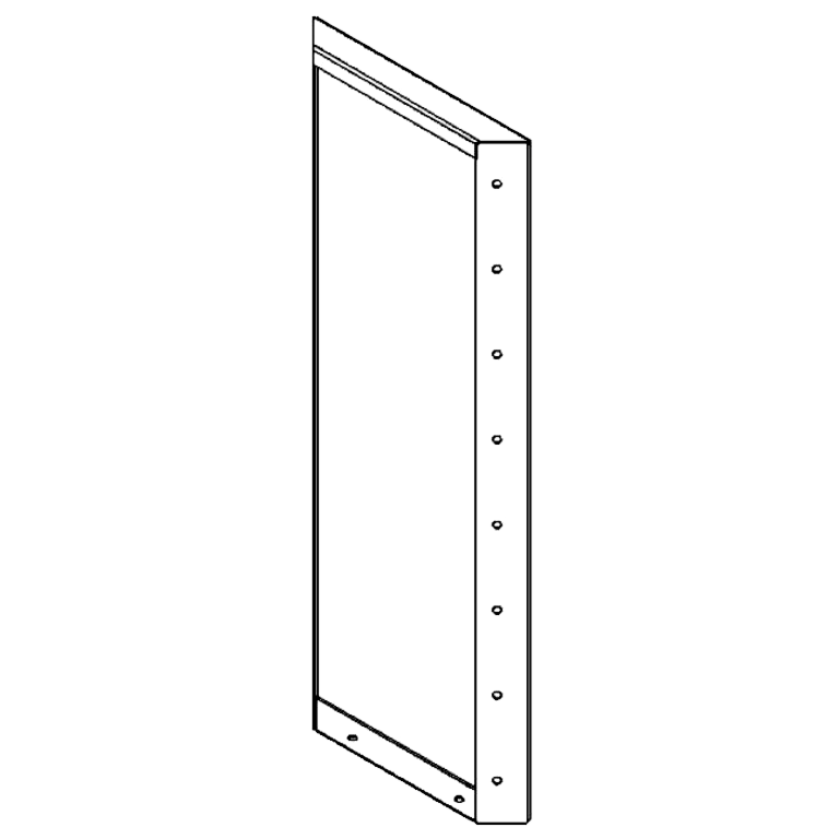 Πάνελ από ατσάλι επίστρωση πούδρας 80 x 30 cm