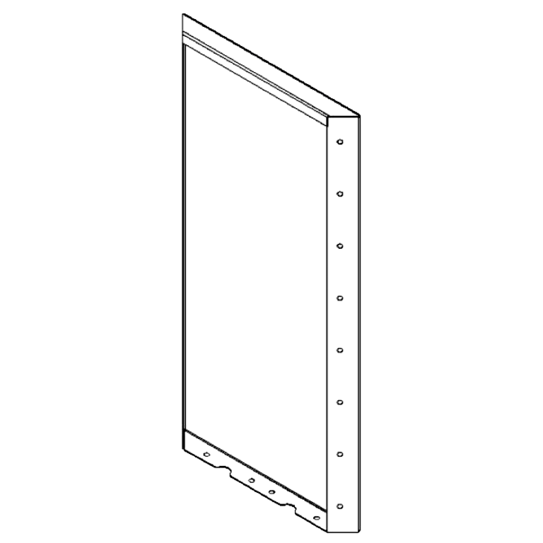 Πάνελ από ατσάλι corten 80 x 40 cm