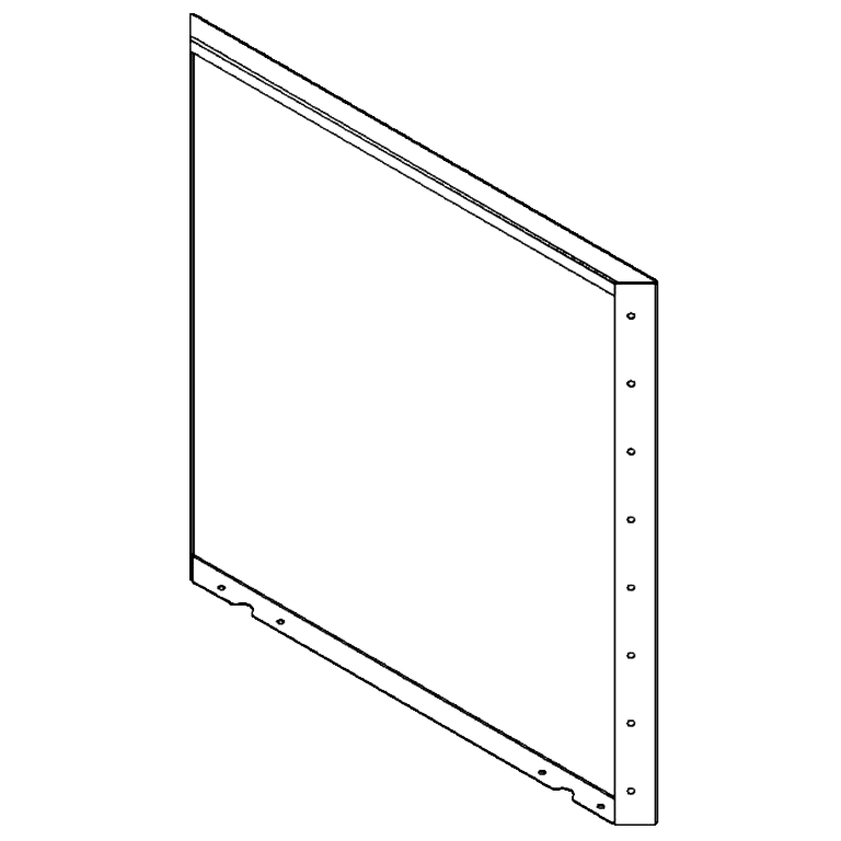 Πάνελ από ατσάλι επίστρωση πούδρας 80 x 80 cm