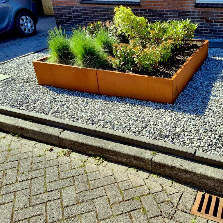 Ζαρντινιέρα από χάλυβα corten Μαϊάμι xxl 200 x 200 cm