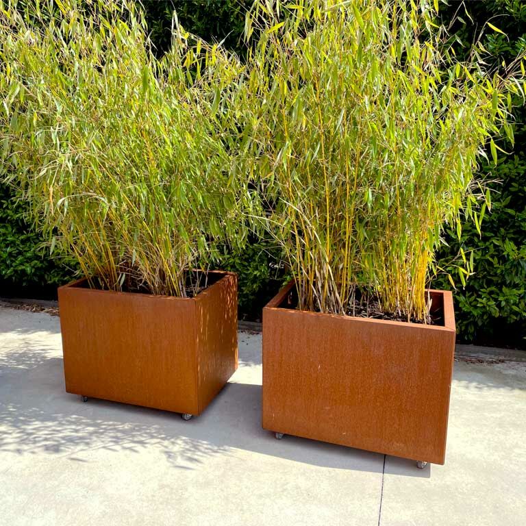 Ζαρντινιέρα από χάλυβα corten Τέξας 60 x 80 cm
