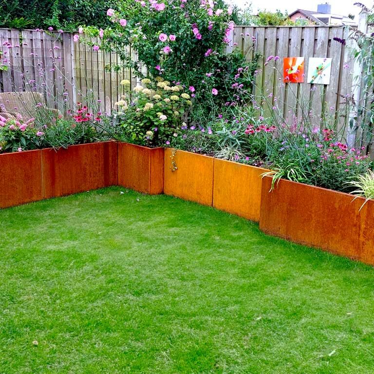 Ζαρντινιέρα από χάλυβα corten Texas xxl 200 x 60 cm
