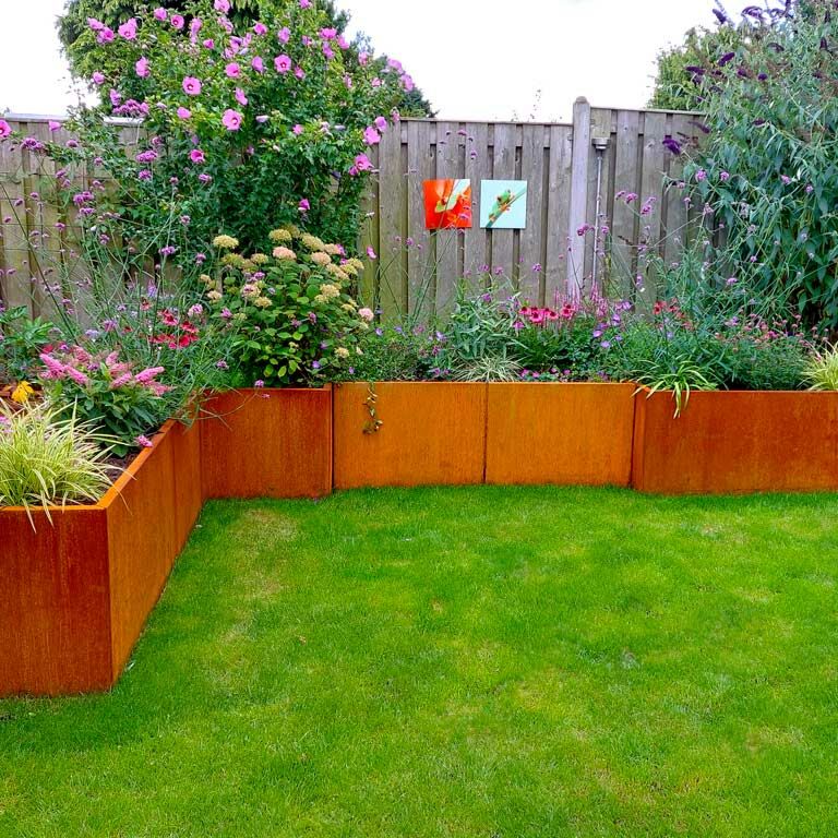 Ζαρντινιέρα από χάλυβα corten Texas xxl 160 x 100 cm