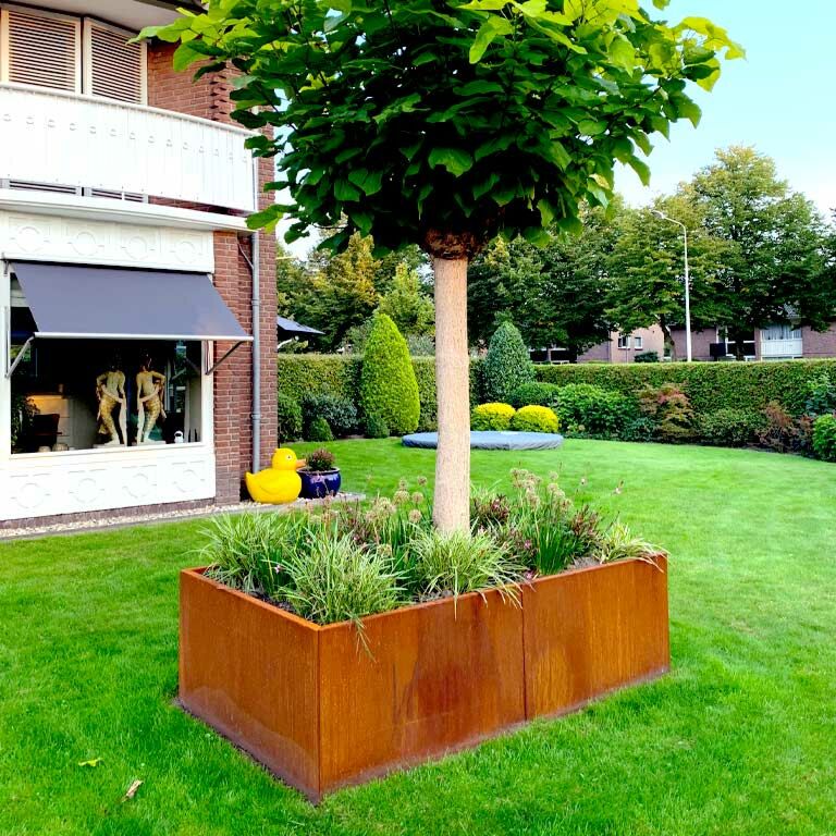 Ζαρντινιέρα από χάλυβα corten Texas xxl 200 x 120 cm