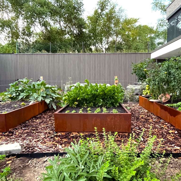 Ζαρντινιέρα από χάλυβα corten Texas xxl 240 x 120 cm