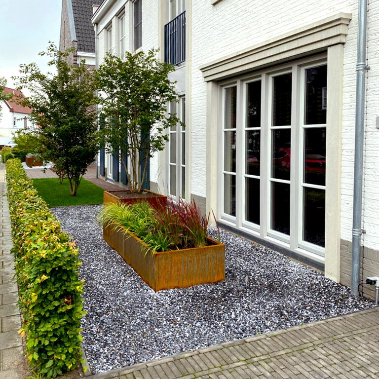 Ζαρντινιέρα από χάλυβα corten Texas xxl 240 x 80 cm