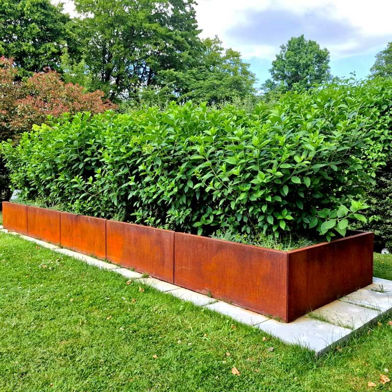 Ζαρντινιέρα από χάλυβα corten Texas xxl 300 x 40 cm
