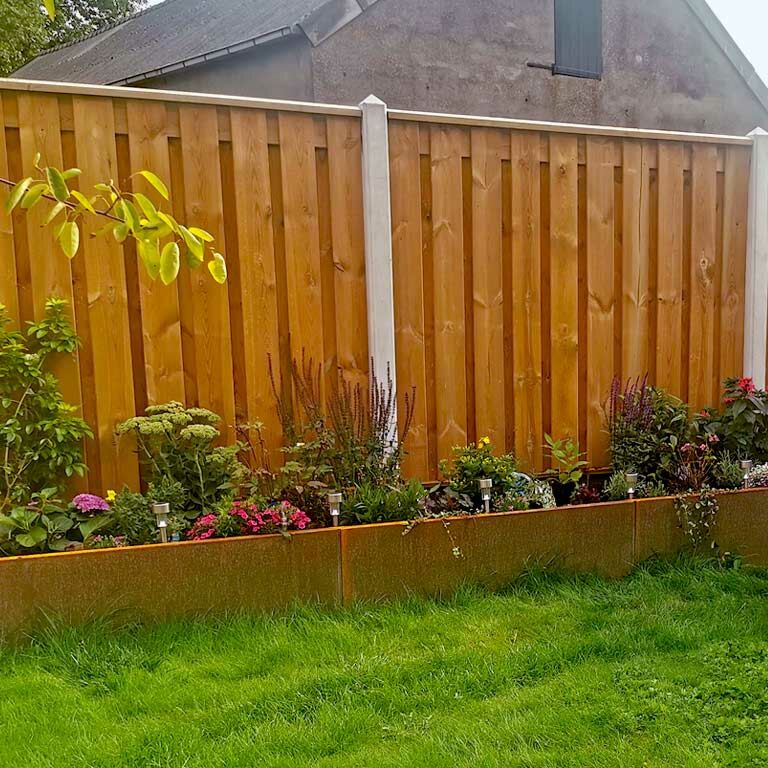 Ζαρντινιέρα από χάλυβα corten Texas xxl 480 x 80 cm