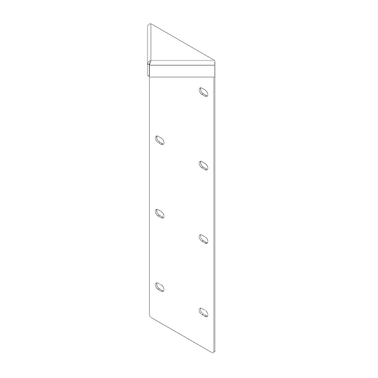 γωνιά Χάλυβας Corten 180° 40 cm