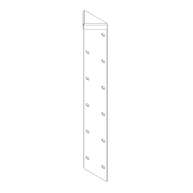 γωνιά Χάλυβας Corten 180° 60 cm
