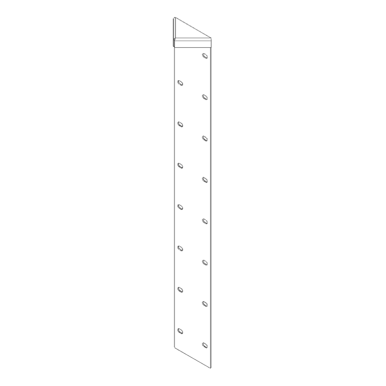 γωνιά Χάλυβας Corten 180° 80 cm