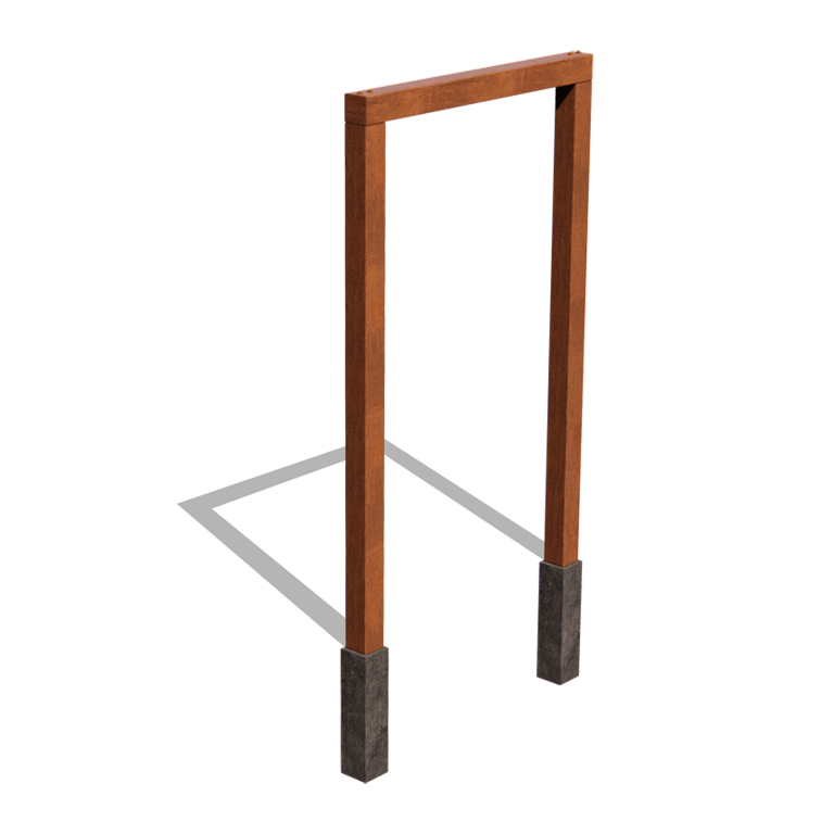Πέργκολα από ατσάλι corten ίσιο 150 cm