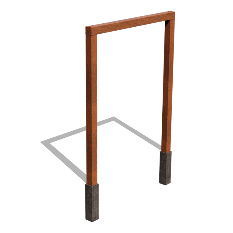 Πέργκολα από ατσάλι corten ίσιο 200 cm