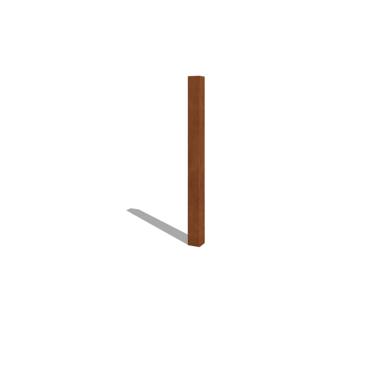 Στύλος περίφραξης από ατσάλι corten 150 cm