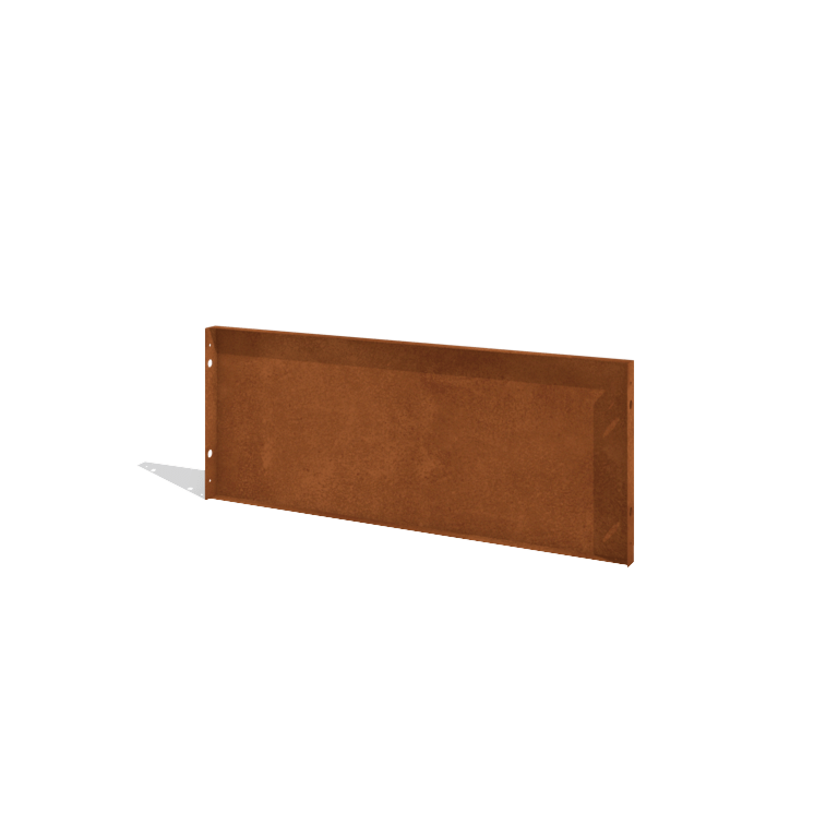 Φράχτης κηπου από χάλυβα corten H πάνελ 120 x 47,5 cm