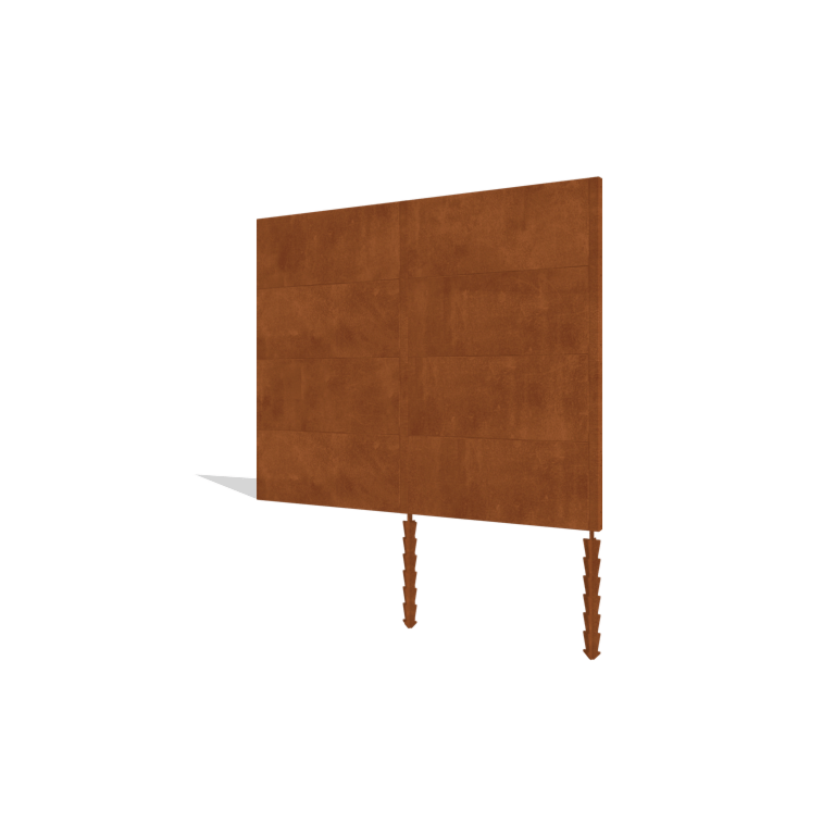 Φράχτης κηπου από χάλυβα corten H4 σετ 252 cm