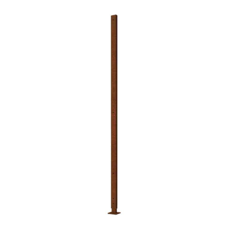 Βάση από ατσάλι corten ίσιο επίπεδη βάση με 190 x 6 x 3 cm