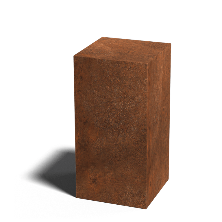 Βάθρο από ατσάλι corten Οχάιο 30 x 30 x 60 cm