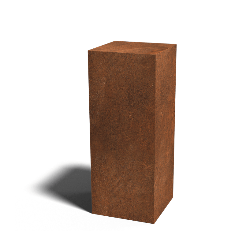 Βάθρο από ατσάλι corten Οχάιο 40 x 40 x 100 cm