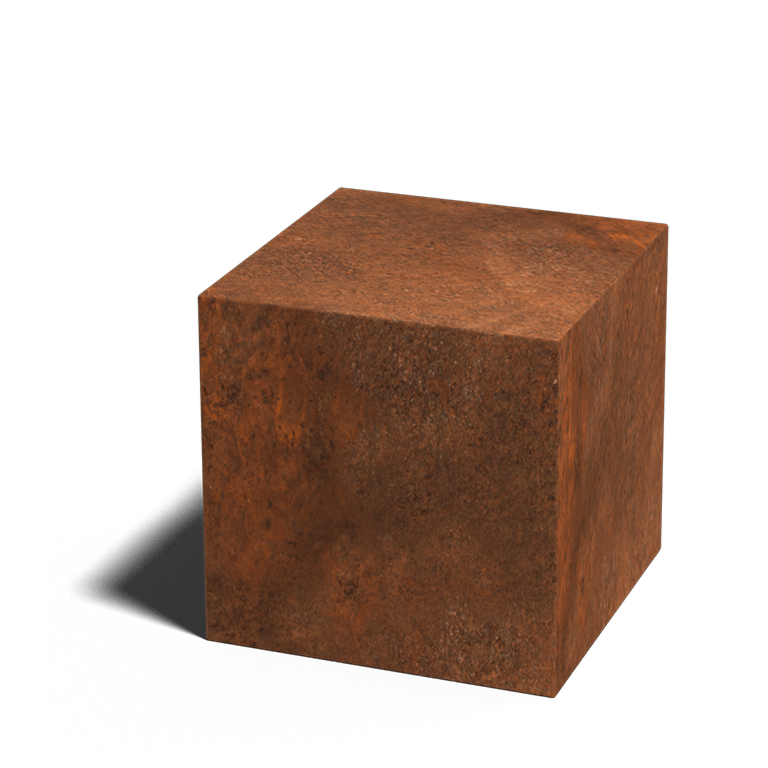 Βάθρο από ατσάλι corten Οχάιο 40 x 40 x 40 cm