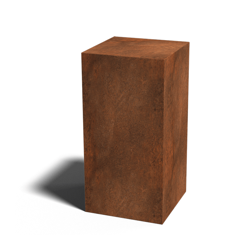 Βάθρο από ατσάλι corten Οχάιο 40 x 40 x 80 cm