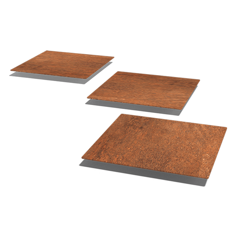 Πλάκα από ατσάλι corten Τετράγωνο 40 x 40 cm