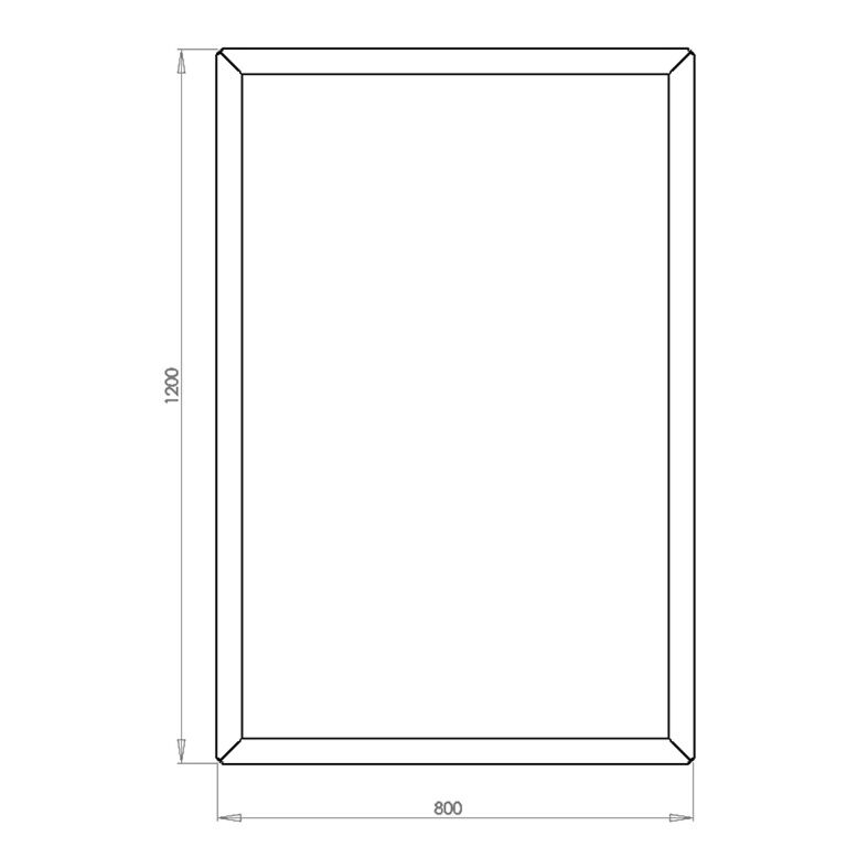 Ζαρντινιέρα από χάλυβα corten Τέξας 80 x 120 cm