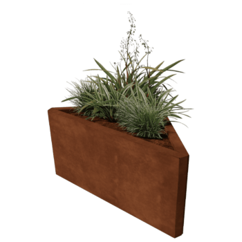 Ζαρντινιέρα από χάλυβα corten Alaska Ισοσκελές 84 cm