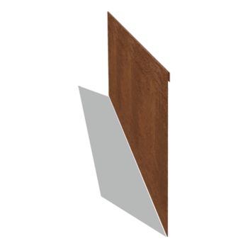 Χωρίσματα γκαζόν από ατσάλι corten επίπεδο 35 cm (μήκος 150 cm)