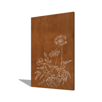 Πάνελ από ατσάλι corten κενταύρια 120 x 6 x 190 cm