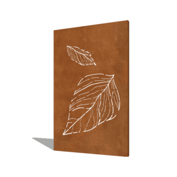 Πάνελ από ατσάλι corten μεγάλα φύλλα 120 x 6 x 190 cm