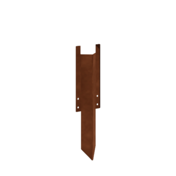 μεσαίος πείρος στήριξης Χάλυβας Corten 22 - 25 cm