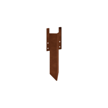 κοντός πείρος στήριξης Χάλυβας Corten 12 - 15 cm