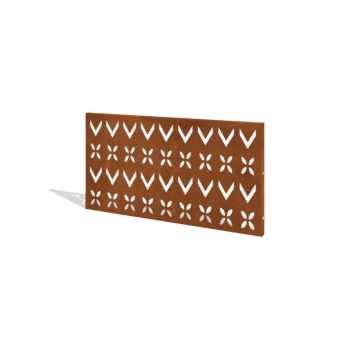 Φράχτης κηπου από χάλυβα corten H πάνελ V 120 x 63,3 cm
