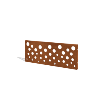 Φράχτης κηπου από χάλυβα corten H πάνελ B 120 x 47,5 cm