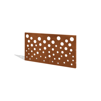 Φράχτης κηπου από χάλυβα corten H πάνελ B 120 x 63,3 cm
