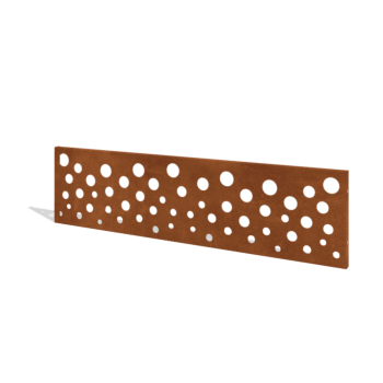 Φράχτης κηπου από χάλυβα corten H πάνελ B 180 x 47,5 cm