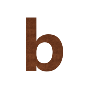 Αριθμός οδων από χάλυβα Corten B - 15 x 22 cm