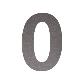 Αριθμός σπιτιού από ανοξείδωτο χάλυβα 0 - 55,4 x 80 cm - Βουρτσισμένο