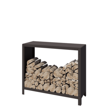 Αποθήκευση ξύλου από χάλυβα - Indiana - 120 x 40 x 100 cm - RAL7016 ματ (ανθρακί γκρι)